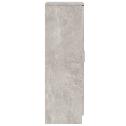 Schoenenkast 55X35X108 Cm Bewerkt Hout Betongrijs