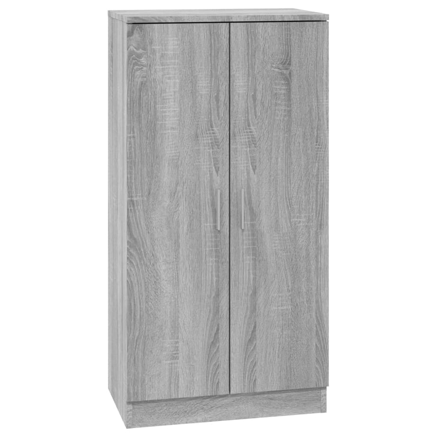 Schoenenkast 55x35x108 cm bewerkt hout grijs sonoma