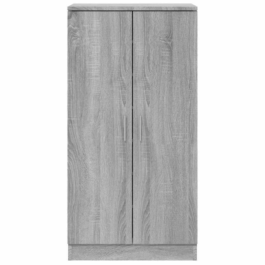 Schoenenkast 55x35x108 cm bewerkt hout grijs sonoma