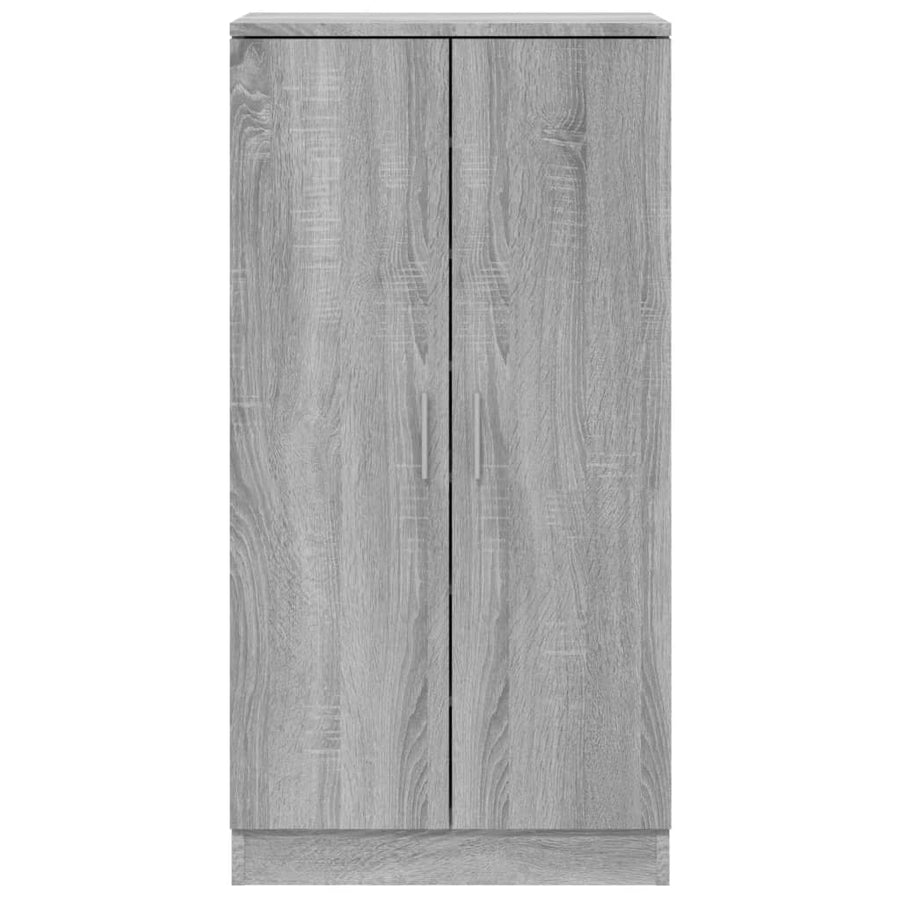 Schoenenkast 55x35x108 cm bewerkt hout grijs sonoma