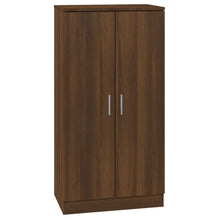 Schoenenkast 55X35X108 Cm Bewerkt Hout Bruin Eikenkleur Bruineiken
