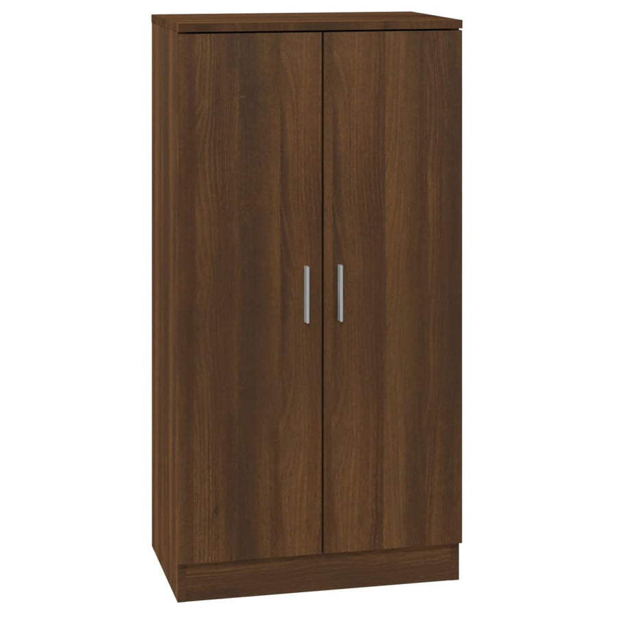 Schoenenkast 55X35X108 Cm Bewerkt Hout Bruin Eikenkleur Bruineiken