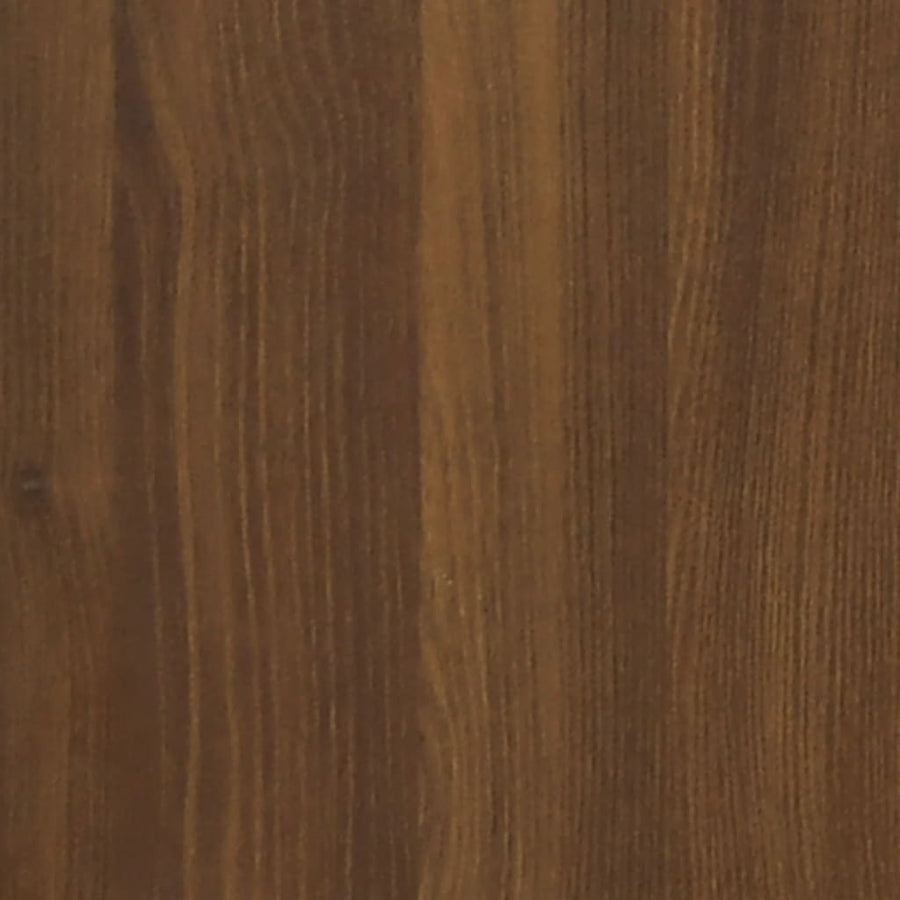 Ladekast Met Wieltjes Bewerkt Hout Bruineiken 1 bruin eikenkleur