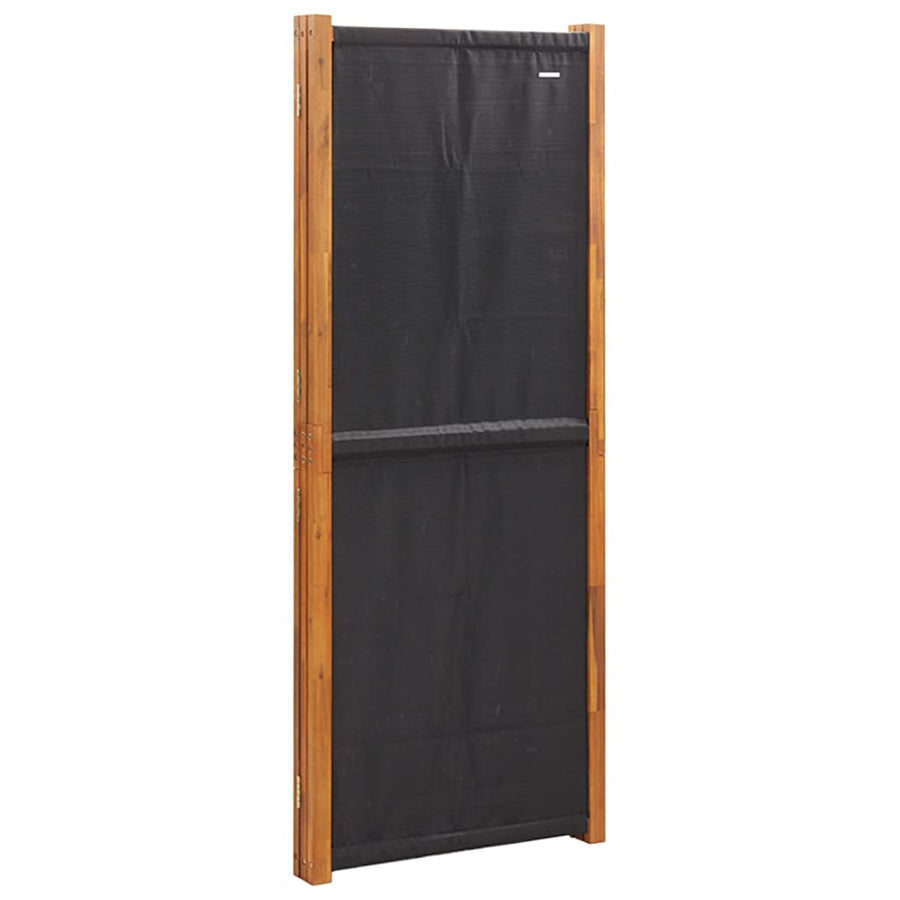 Kamerscherm met 3 panelen 210x180 cm zwart 210 x 180 cm Zwart