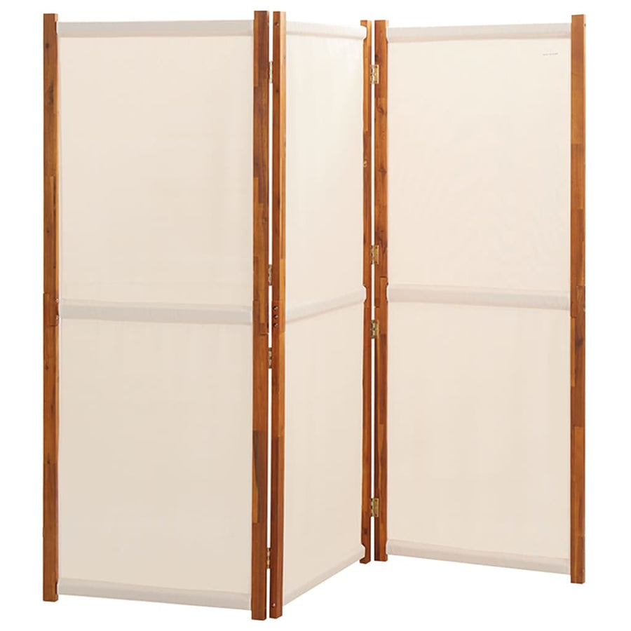 Kamerscherm met 3 panelen 210x180 cm crèmewit 210 x 180 cm Crèmewit
