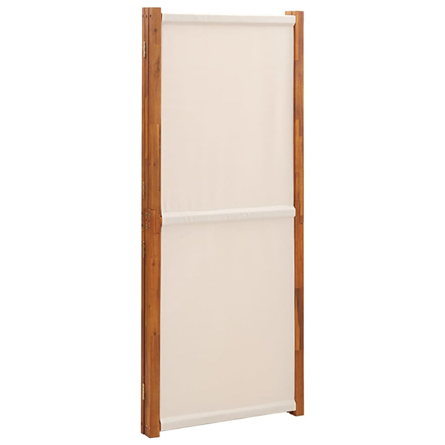 Kamerscherm met 3 panelen 210x180 cm crèmewit 210 x 180 cm Crèmewit