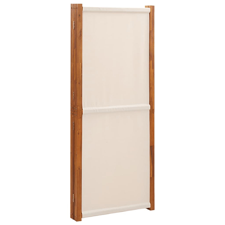 Kamerscherm met 4 panelen 280x180 cm crèmewit 280 x 180 cm Crèmewit