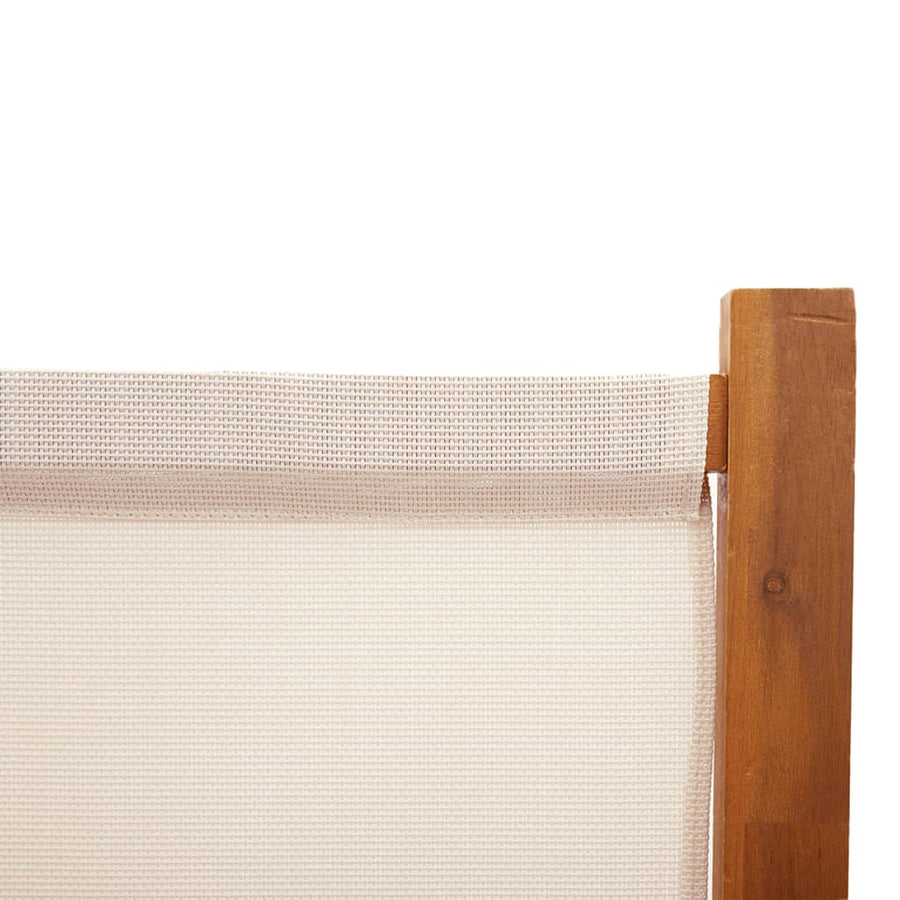 Kamerscherm met 4 panelen 280x180 cm crèmewit 280 x 180 cm Crèmewit