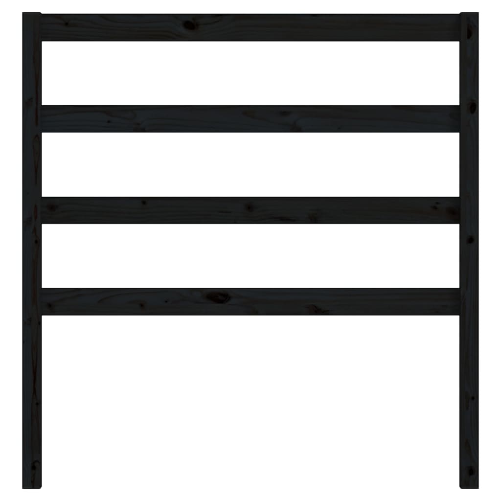 Hoofdbord 06X4X00 Cm Massief Grenenhout 106 x 100 cm Zwart