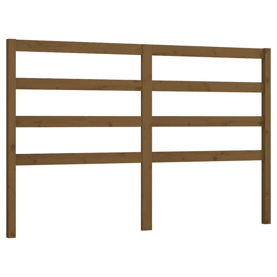 Hoofdbord 26X4X00 Cm Massief Grenenhout 126 x 100 cm Honingbruin