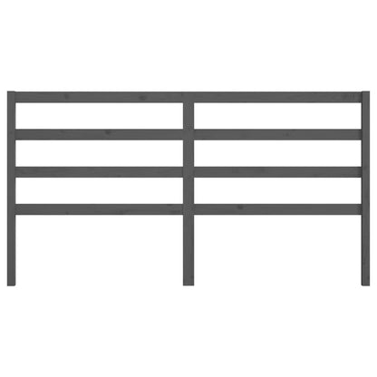 Hoofdbord 206X4X00 Cm Massief Grenenhout 206 x 100 cm Grijs