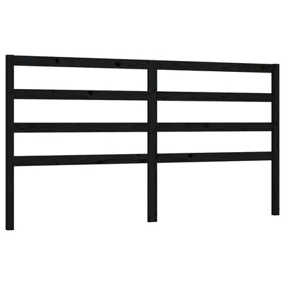 Hoofdbord 206X4X00 Cm Massief Grenenhout 206 x 100 cm Zwart