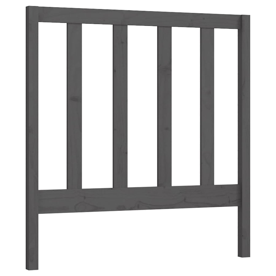 Hoofdbord 96X4X00 Cm Massief Grenenhout 96 x 100 cm Grijs