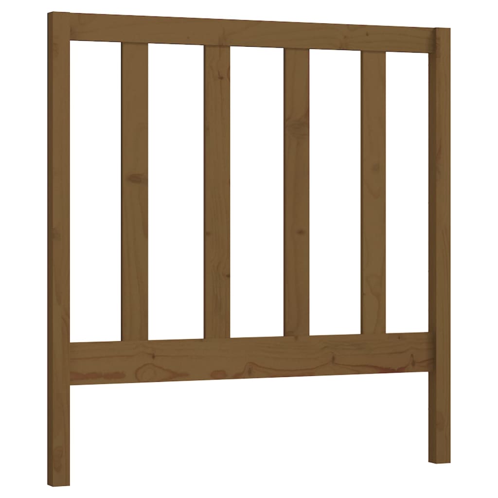 Hoofdbord 96X4X00 Cm Massief Grenenhout 96 x 100 cm Honingbruin