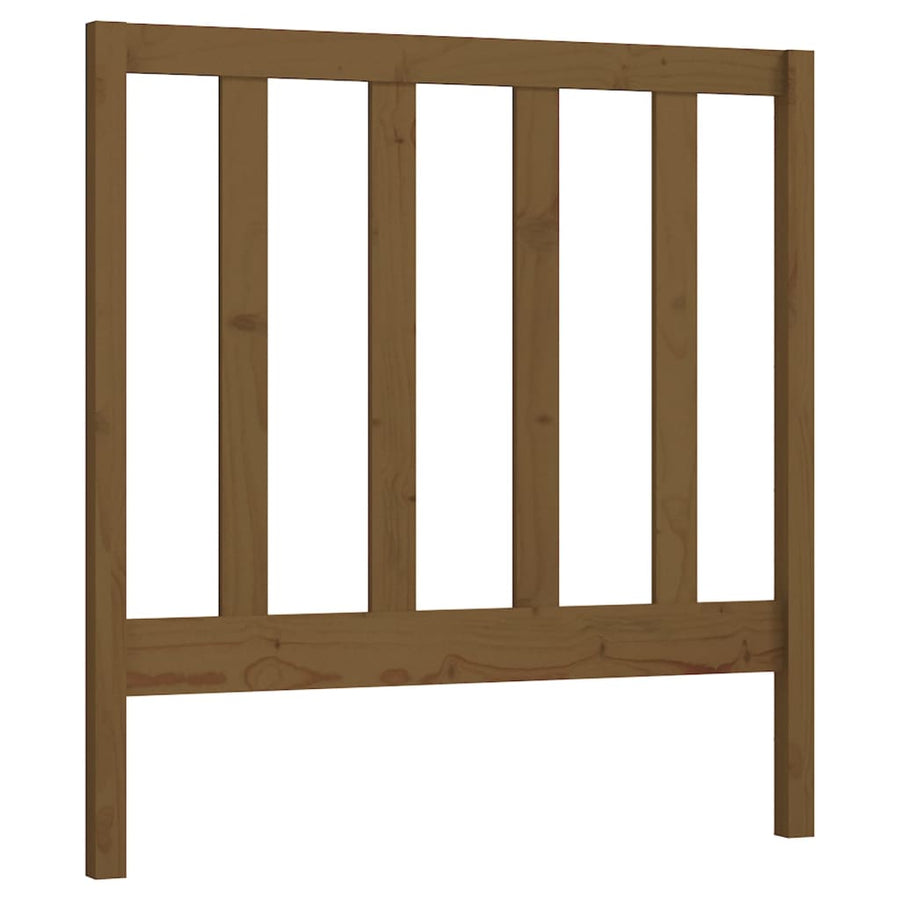 Hoofdbord 96X4X00 Cm Massief Grenenhout 96 x 100 cm Honingbruin