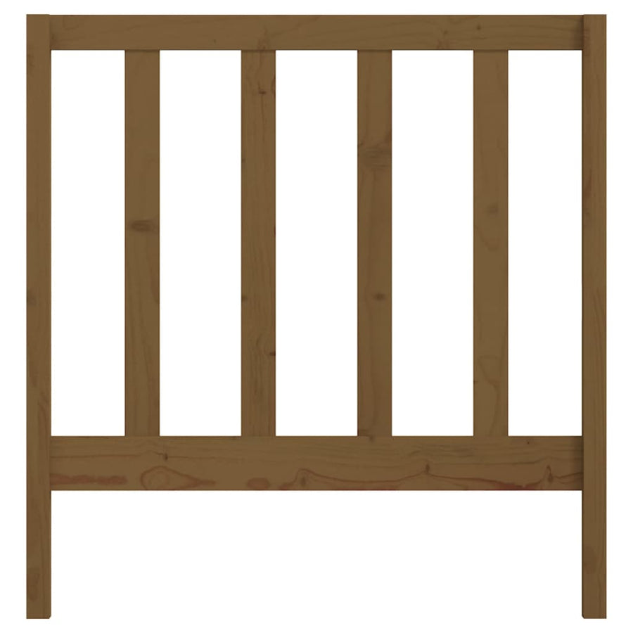 Hoofdbord 96X4X00 Cm Massief Grenenhout 96 x 100 cm Honingbruin
