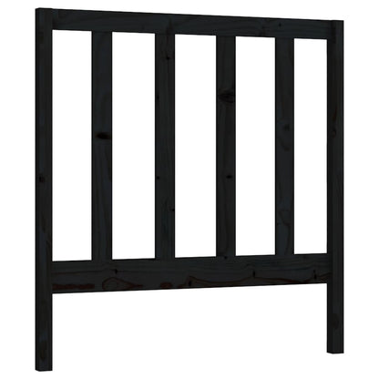 Hoofdbord 96X4X00 Cm Massief Grenenhout 96 x 100 cm Zwart