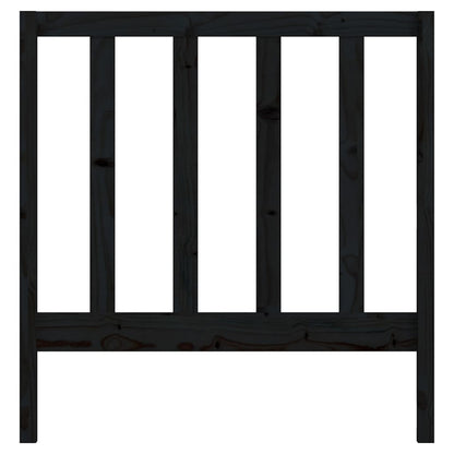 Hoofdbord 96X4X00 Cm Massief Grenenhout 96 x 100 cm Zwart