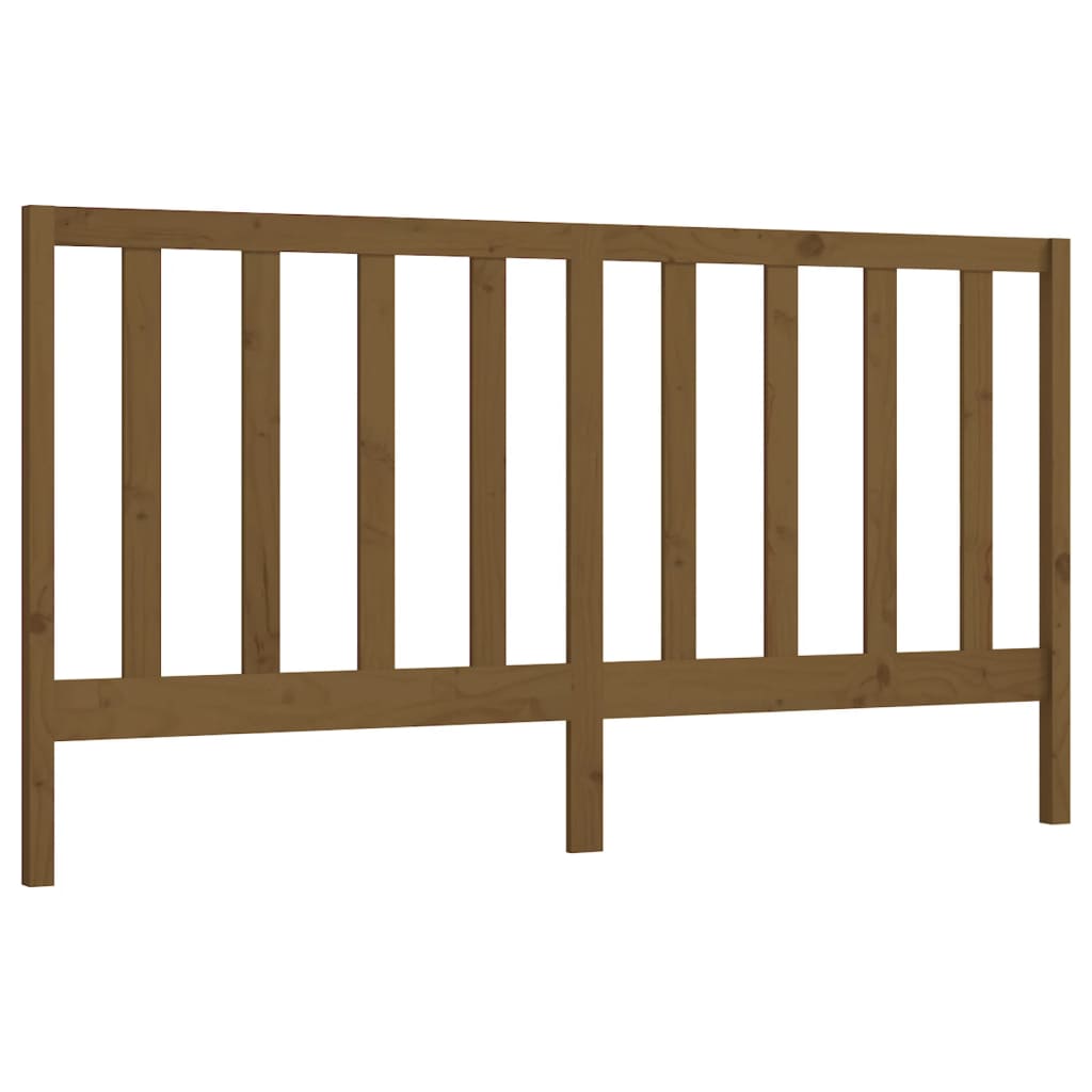 Hoofdbord 206X4X00 Cm Massief Grenenhout 206 x 100 cm Honingbruin