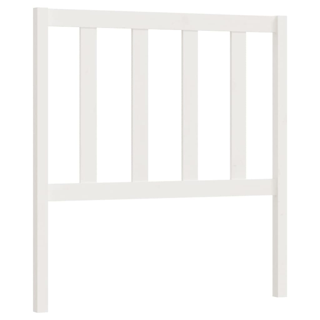 Hoofdbord 8X4X00 Cm Massief Grenenhout 81 x 100 cm Wit
