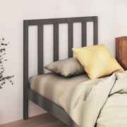 Hoofdbord 100x4x81 cm massief grenenhout grijs