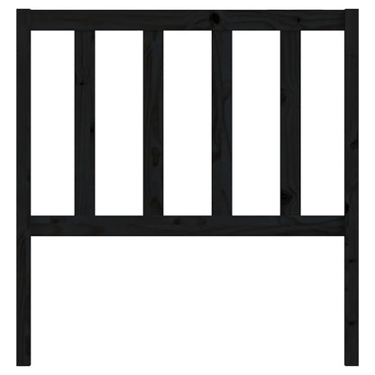 Hoofdbord 8X4X00 Cm Massief Grenenhout 81 x 100 cm Zwart