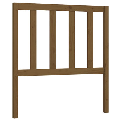 Hoofdbord 96X4X00 Cm Massief Grenenhout 96 x 100 cm Honingbruin