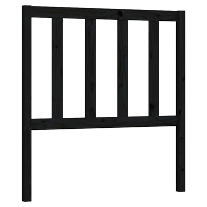 Hoofdbord 96X4X00 Cm Massief Grenenhout 96 x 100 cm Zwart