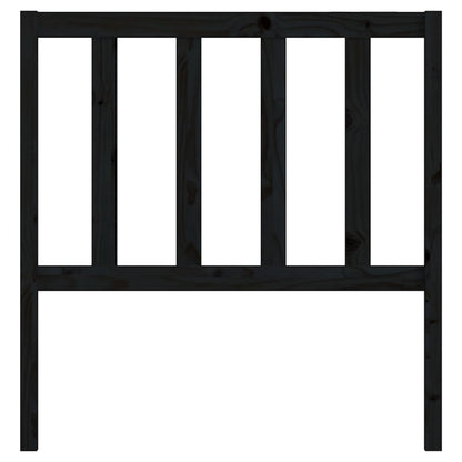 Hoofdbord 96X4X00 Cm Massief Grenenhout 96 x 100 cm Zwart