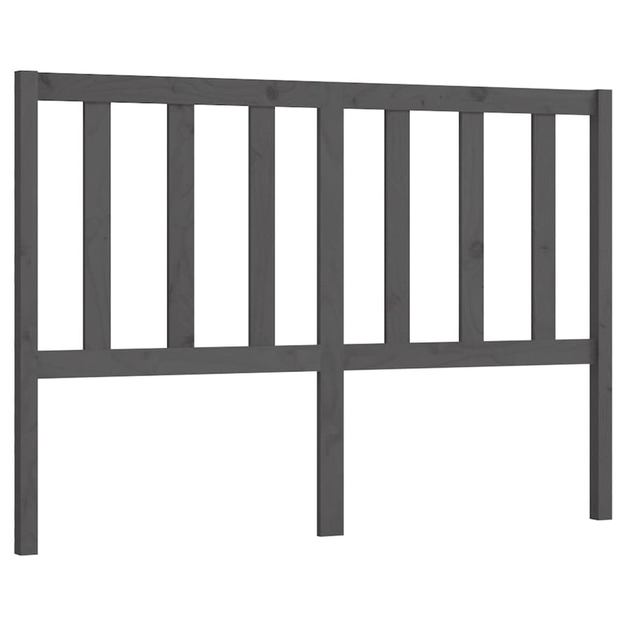 Hoofdbord 26X4X00 Cm Massief Grenenhout 126 x 100 cm Grijs