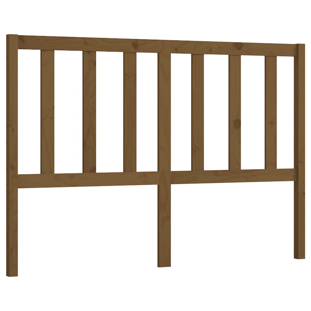 Hoofdbord 26X4X00 Cm Massief Grenenhout 126 x 100 cm Honingbruin