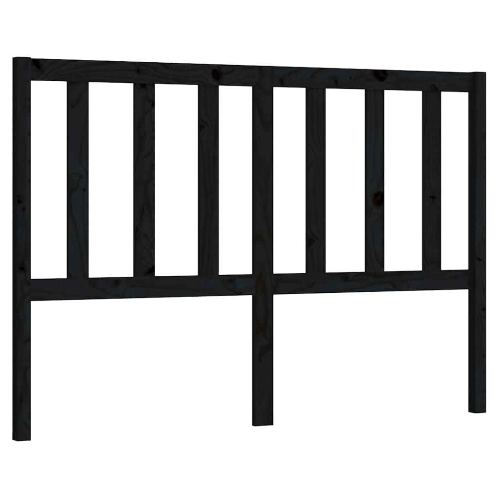 Hoofdbord 46X4X00 Cm Massief Grenenhout 146 x 100 cm Zwart