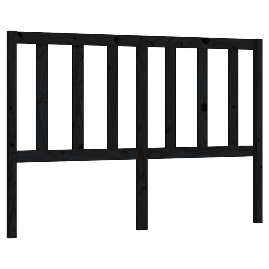 Hoofdbord 46X4X00 Cm Massief Grenenhout 146 x 100 cm Zwart