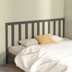 Headboard 186x4x100 cm solid pine wood grey