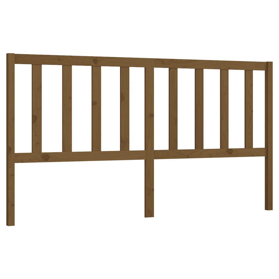 Hoofdbord 206X4X00 Cm Massief Grenenhout 206 x 100 cm Honingbruin