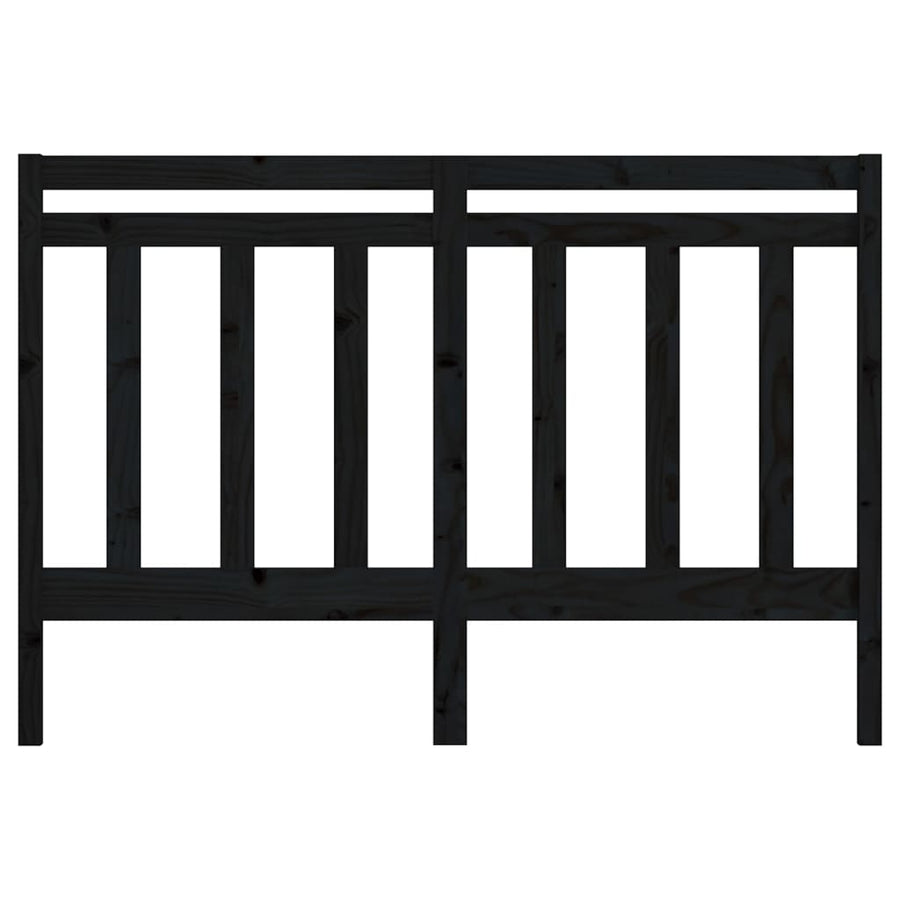 Hoofdbord 46X4X00 Cm Massief Grenenhout 146 x 100 cm Zwart