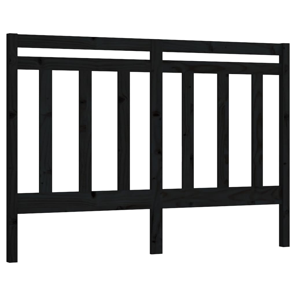 Hoofdbord 56X4X00 Cm Massief Grenenhout 156 x 100 cm Zwart