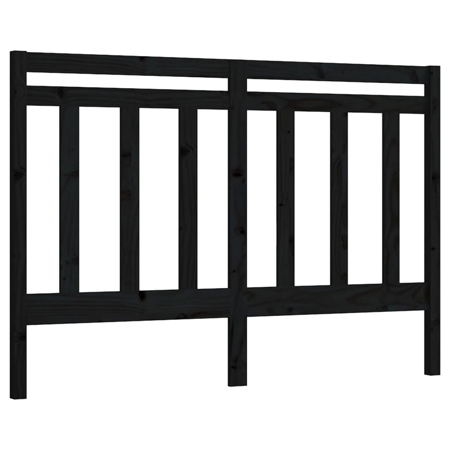 Hoofdbord 56X4X00 Cm Massief Grenenhout 156 x 100 cm Zwart