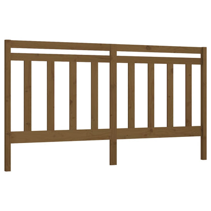 Hoofdbord 206X4X00 Cm Massief Grenenhout 206 x 100 cm Honingbruin