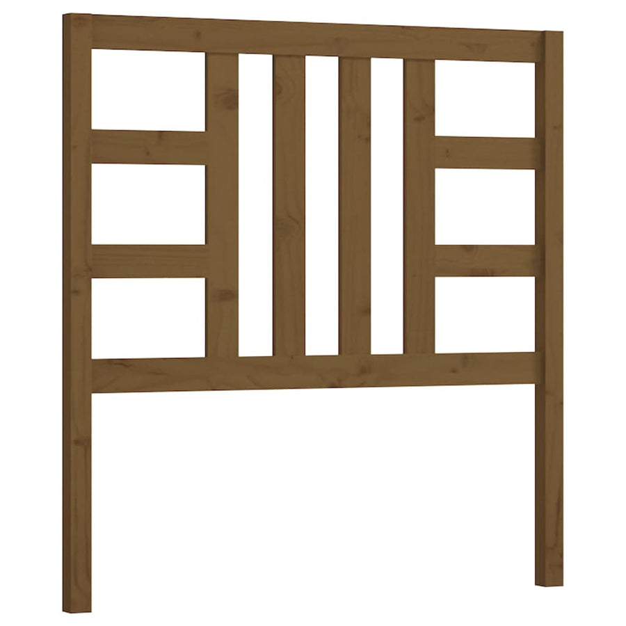Hoofdbord 96X4X00 Cm Massief Grenenhout 96 x 100 cm Honingbruin
