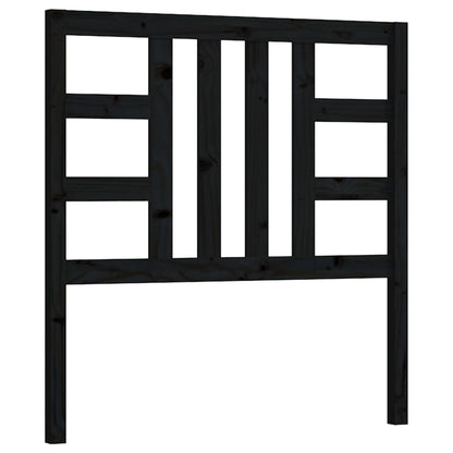 Hoofdbord 96X4X00 Cm Massief Grenenhout 96 x 100 cm Zwart