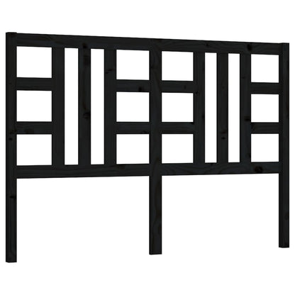 Hoofdbord 26X4X00 Cm Massief Grenenhout 126 x 100 cm Zwart