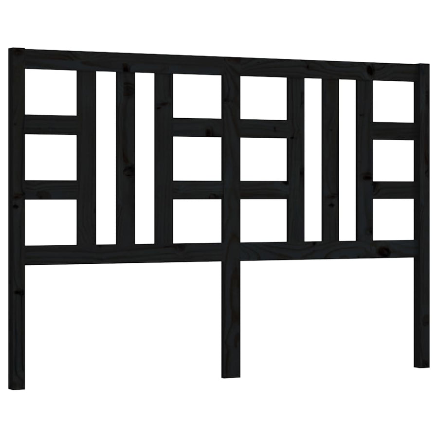 Hoofdbord 66X4X00 Cm Massief Grenenhout 166 x 100 cm Zwart