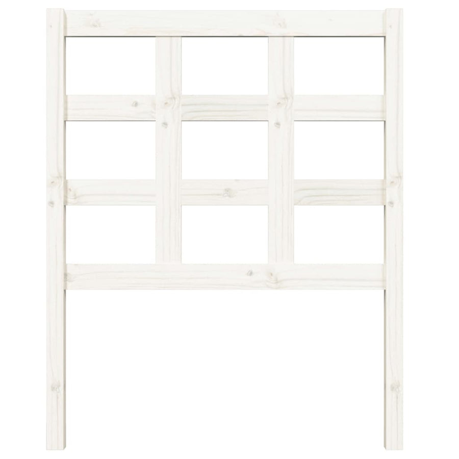 Hoofdbord 80,5X4X100 Cm Massief Grenenhout Wit
