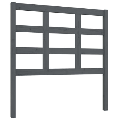 Hoofdbord 95,5X4X100 Cm Massief Grenenhout Grijs