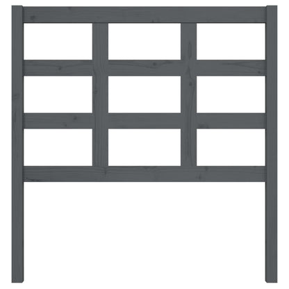 Hoofdbord 95,5X4X100 Cm Massief Grenenhout Grijs