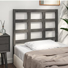 Headboard 95.5x4x100 cm solid pine wood grey
