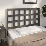 Hoofdbord 125,5x4x100 cm massief grenenhout grijs