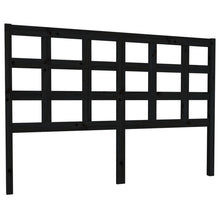Hoofdbord 145,5X4X100 Cm Massief Grenenhout Zwart