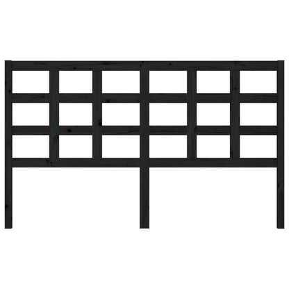 Hoofdbord 165,5X4X100 Cm Massief Grenenhout Zwart